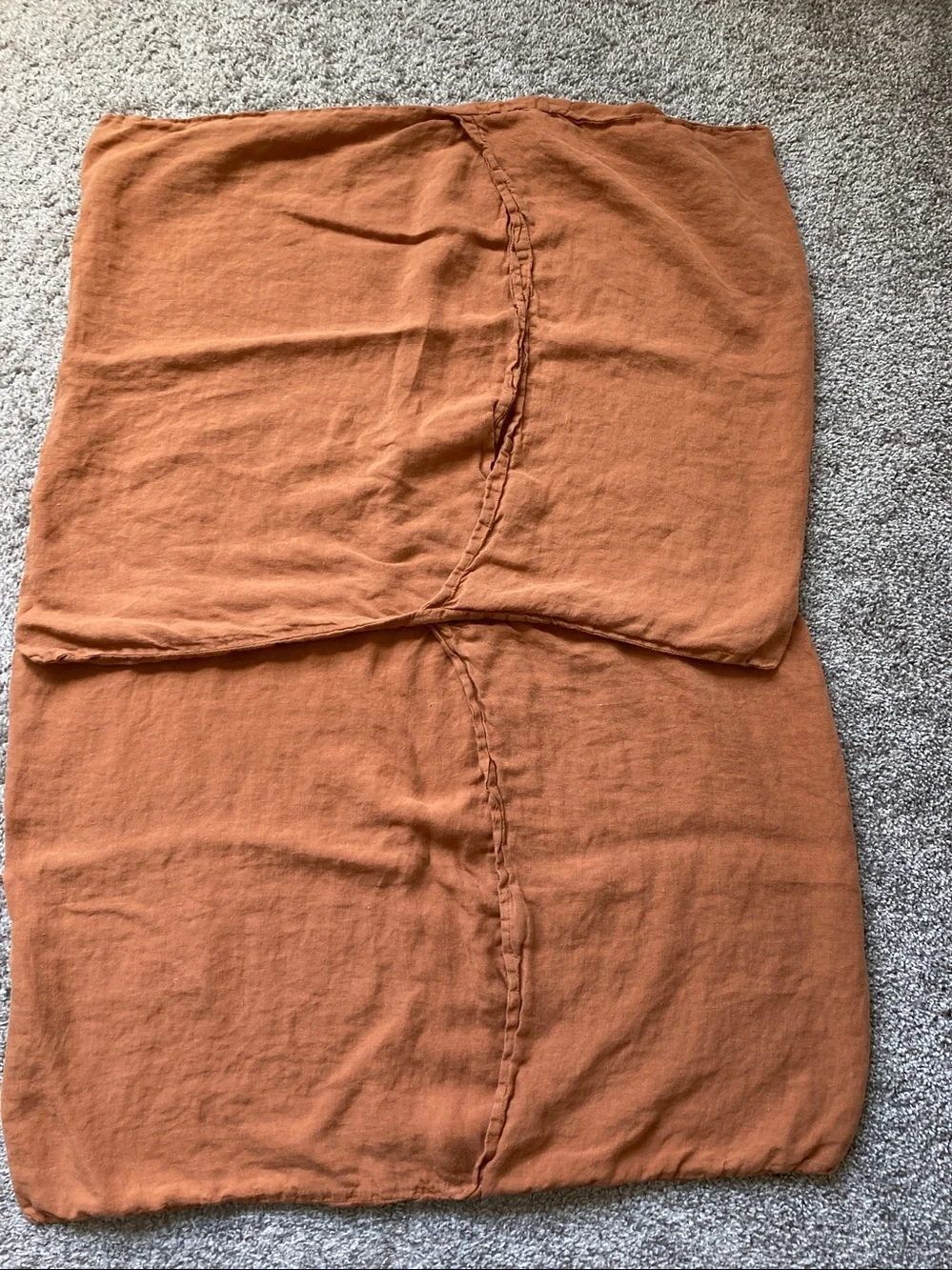 Parachute Two 100% Linen Standard Pillowcases Terra